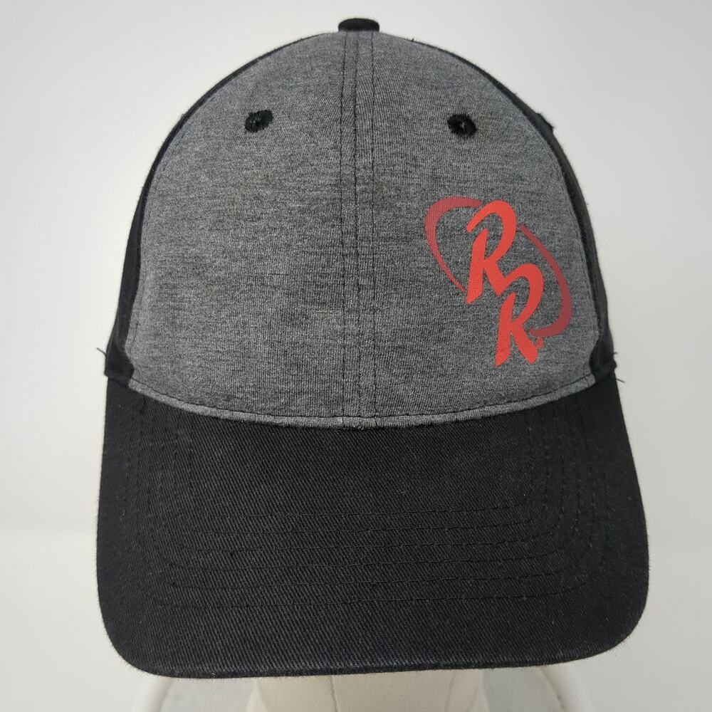 Double R Slideback Baseball Cap Black One Size Adjustable Threads Uniform Agency - Picture 2 of 9